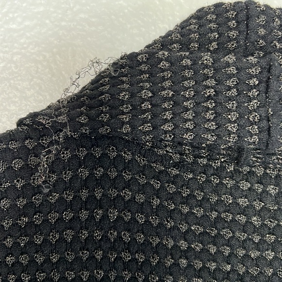 EUC Love for Humanity Black Gold Open Knit Cardigan sz M - Picture 6 of 7